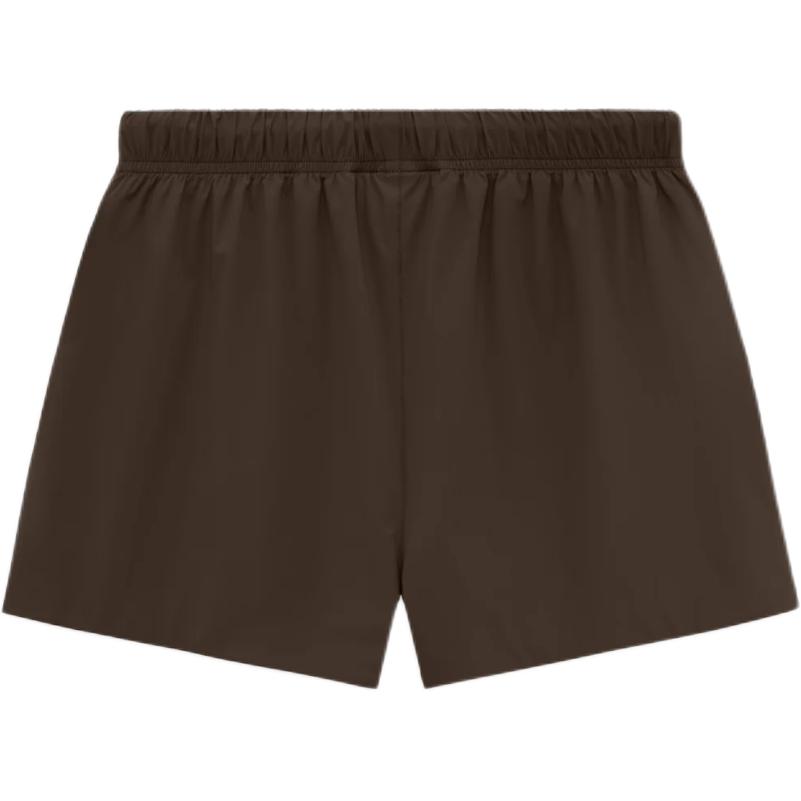 Fear of God Essentials Running Short Wood Women Bottoms Brown 160SU243016FW