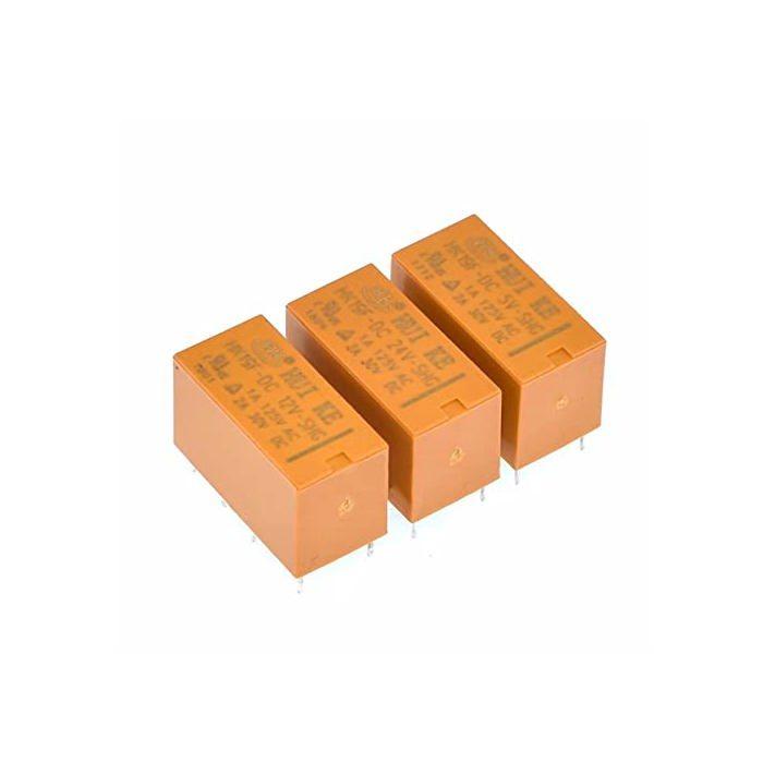 PCB Power Relay - PAKMEZ - 5 Units - 5V 12V 24VDC - 8 Pins - DPDT - Mini Size - 2NO 2NC - 3x2x1 Cm