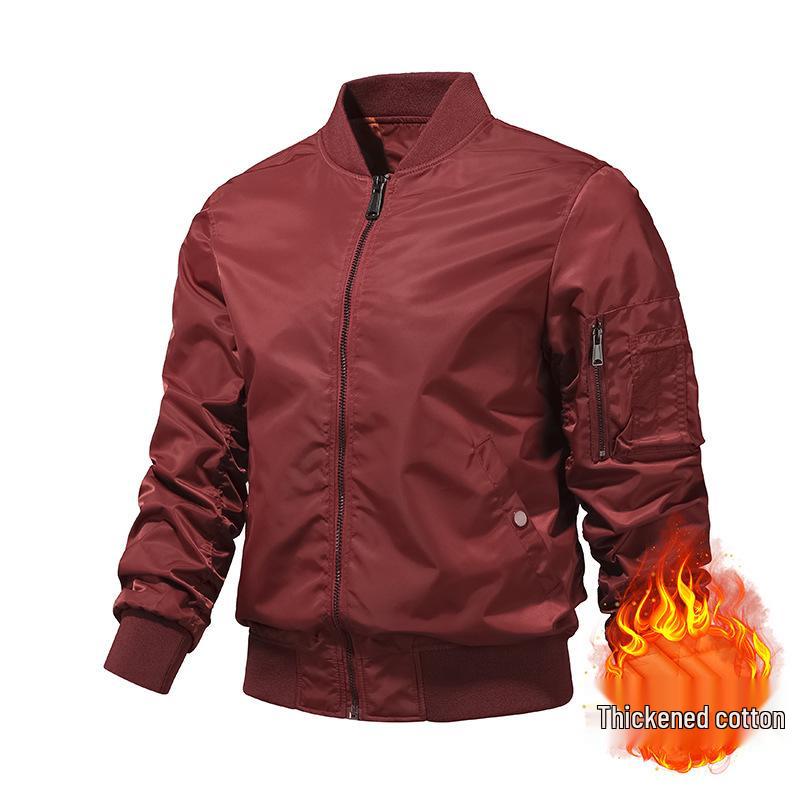 Retro MA1 Flight Jacket - Men's Military-Inspired Spring/Autumn Casual Baseball Outerwear