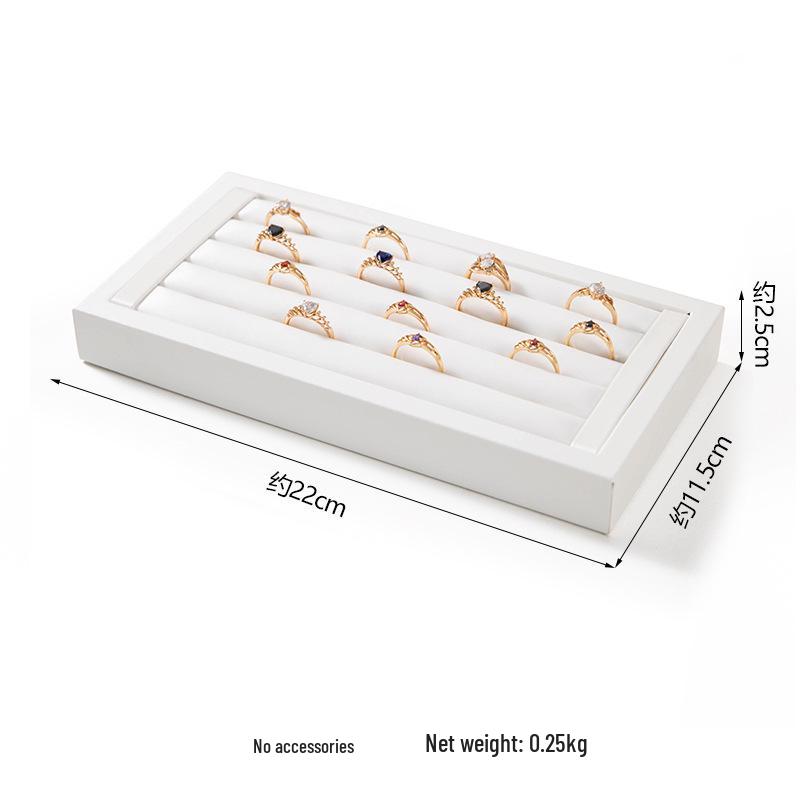 White Jewelry Display Stand for Bracelets, Rings, and Necklaces