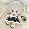 niannyyhouse 20cm Plush Toy Clothes Black Dress Scarf Shorts Cotton Doll Dress-Up Doll Accessories