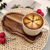 Handcrafted Solid Wooden Serving Pallet Heat Resistant Cloud Shape Organizers Tray For Hot Beverages And Table Setting