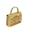Crocodile Texture Kely Square Stud Handbag Fashionable Tote Bag With Snake Print Large Capacity
