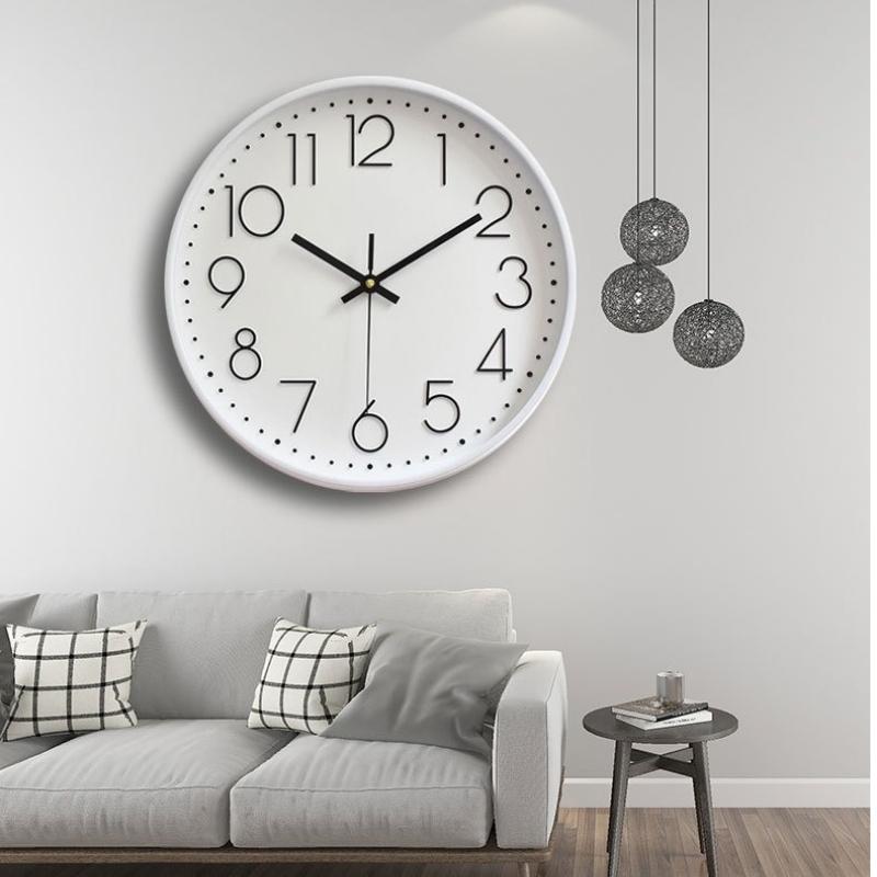 1Pc Clock Wall Clock Living Room Clock Wall Watch Quartz Clock Wall-mounted Creative Silent Watch Wall Clock