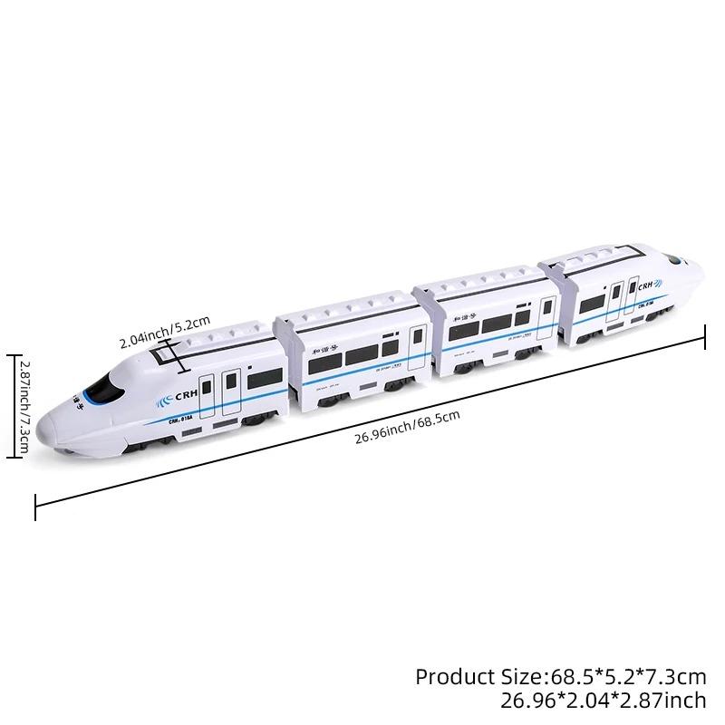 Elektrická univerzální simulace vysokorychlostní železnice Harmony Train Toy, 2025 Nová bateriová vzdělávací hračka na vlak se světly a zvuky