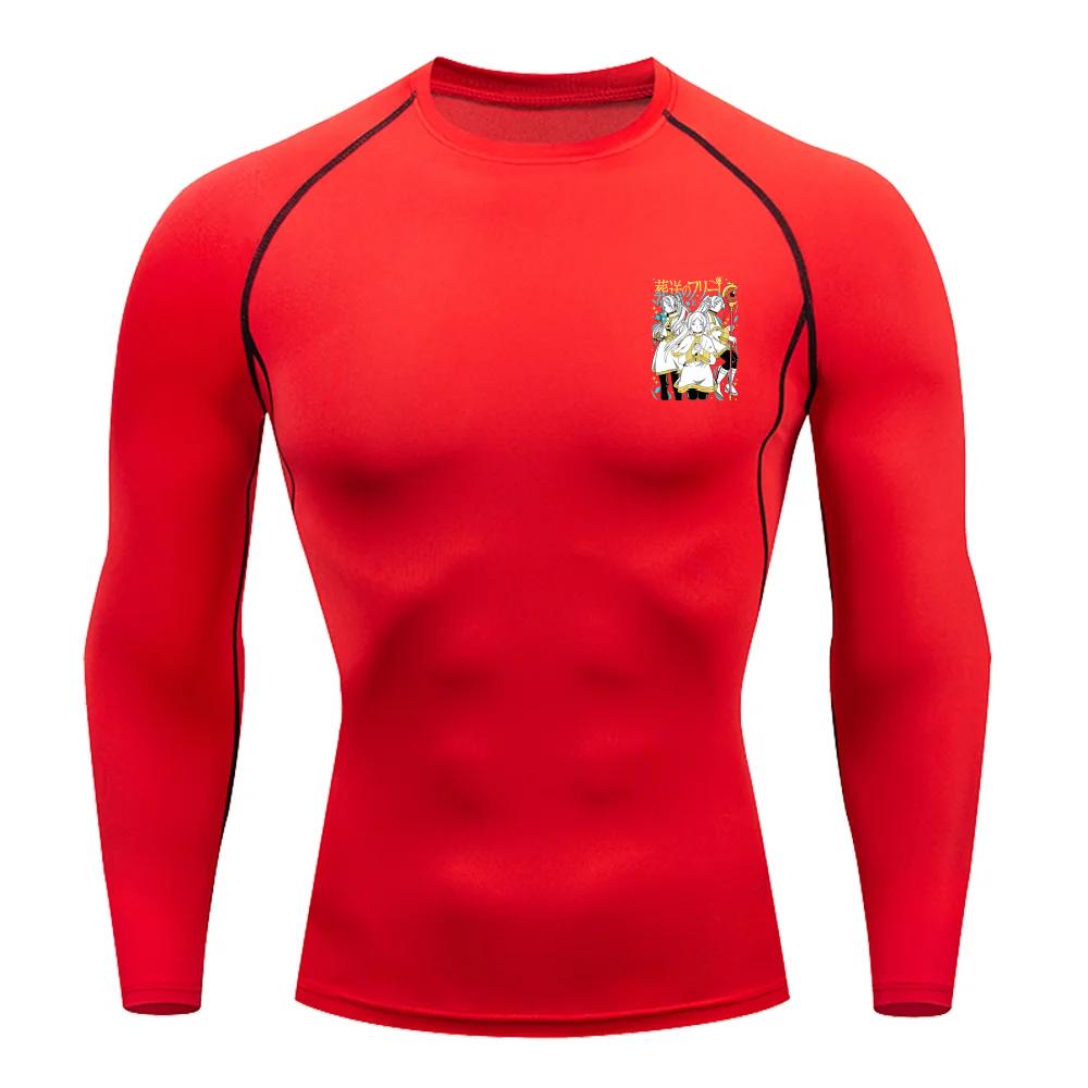 Fitness Sportswear Teenagers Tshirt Frieren Graphic Tops Tight Training Clothes Boys Compression Gym Running Basketball Clothes