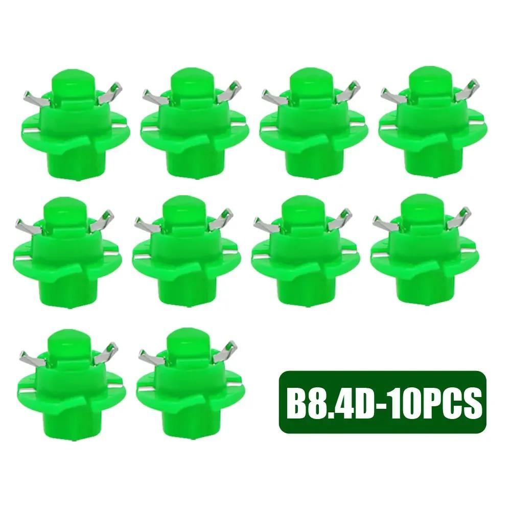 10Pcs Car Universal T5 B8.4 LED Car Dash Board Bulb BX8.4D Instrument Panel DC 12V Indicator Lamp Light Car Interior Accessories