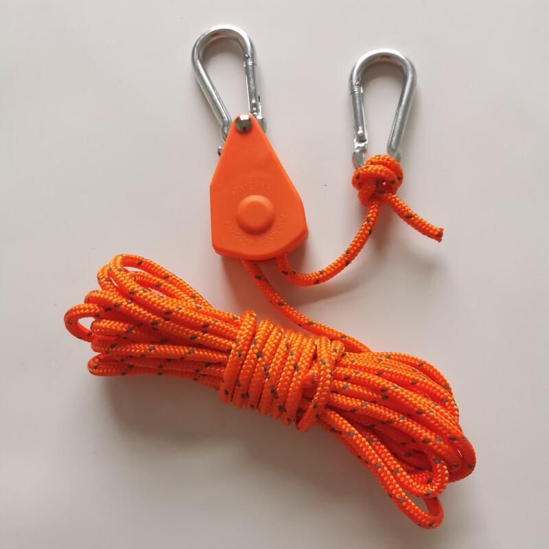 OEING Outdoor Camping Tarp Guy Line 1/8 Medium, 4mm Rope