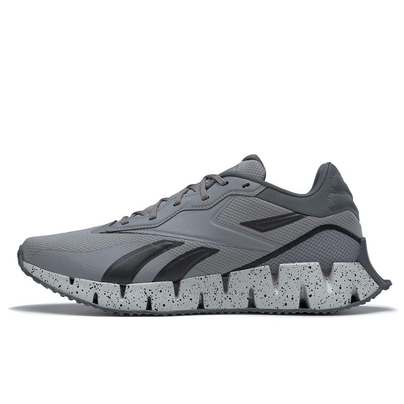 Reebok Zig Dynamica 4 Outdoor Fabric Shock-Absorbing Breathable Lightweight Low-Top Casual Running ShoesUnisex Light Grey HP9264