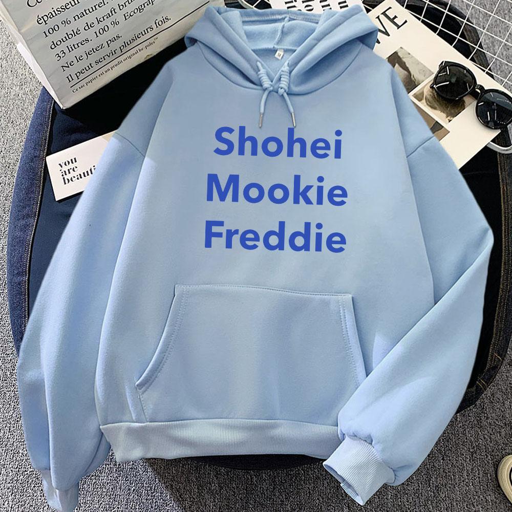 Shohei Mookie Freddie Freeman Baseballer Hoodies Casual Unisex Women/Men Sweatshirts Ropa Mujer Sudaderas Hooded Pullovers Girl