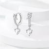 Love Heart Romantic Lock&Key Earrings for Women Girls Trendy Fashion Jewelry High Quality Dainty Elegant Gift