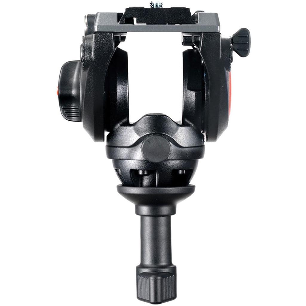 Manfrotto Video MS Type with Lever Rubber Quick Fluid and Dedicated Case Kit, MVK500AM, Lock, Aluminum, 3-Stage, Tip, Shoe, Level, Mechanism,