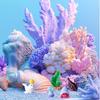 ZTFT Miniature Aquarium Decoration Resin Marine Animal DIY Miniature Garden Kids Home Aquarium Craft Jewelry 21-Piece Set, Figurines, Ornaments, Gift,
