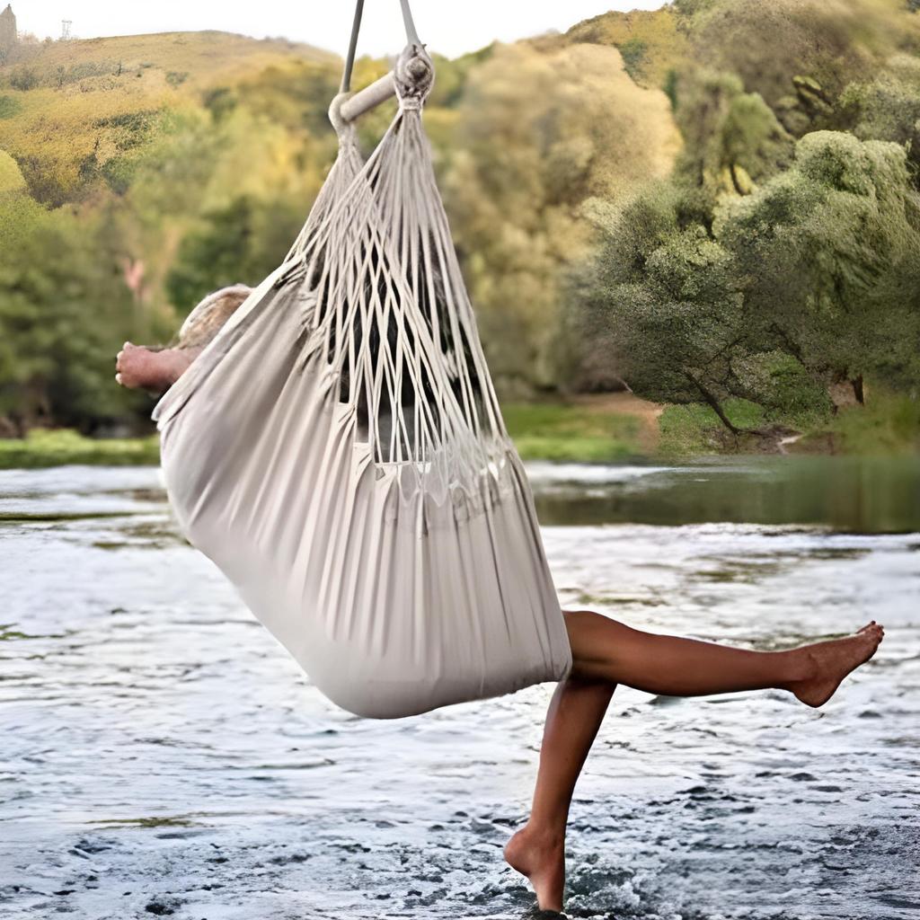 GoGarden Father's Day Hanging Garden Rocking Chair Cocoon Brazilian Swing Chair