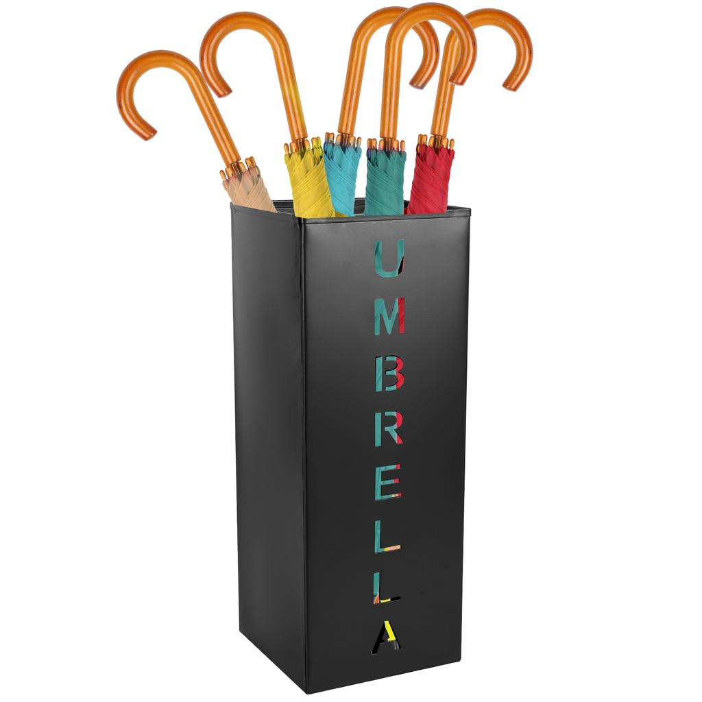 Metal NEW Umbrella Holder Free Standing Umbrella Stand Rack Decorative Umbrella Holder Bin Multipurpose Walking Sticks Storage