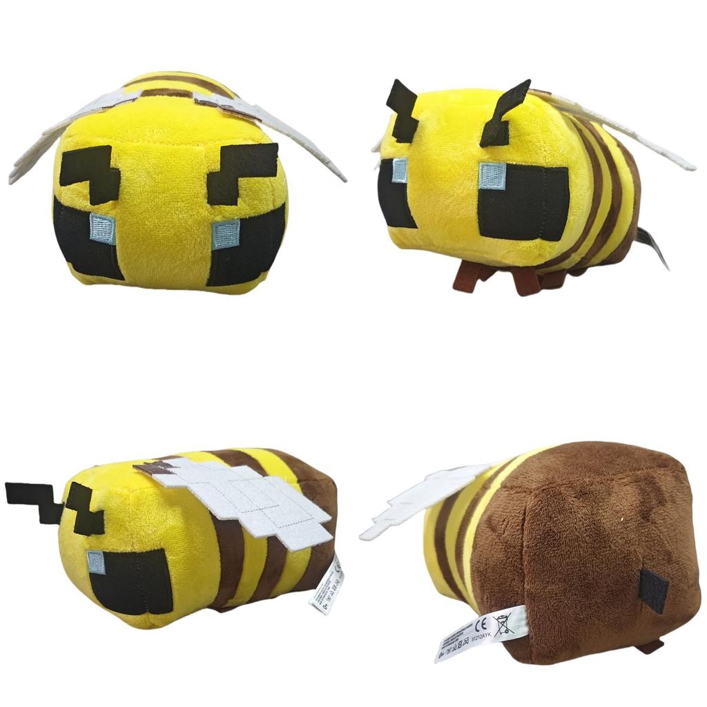 Yellow Bee Minecraft Plush Doll Toy For Children Gift And Decoration Room