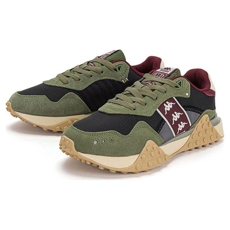 Kappa Retro Comfortable Trendy Thick Sole Shock Absorbing Non-Slip Wear-Resistant Breathable Low-Top Running Shoes Unisex sneaker K0DZ5MM07-990