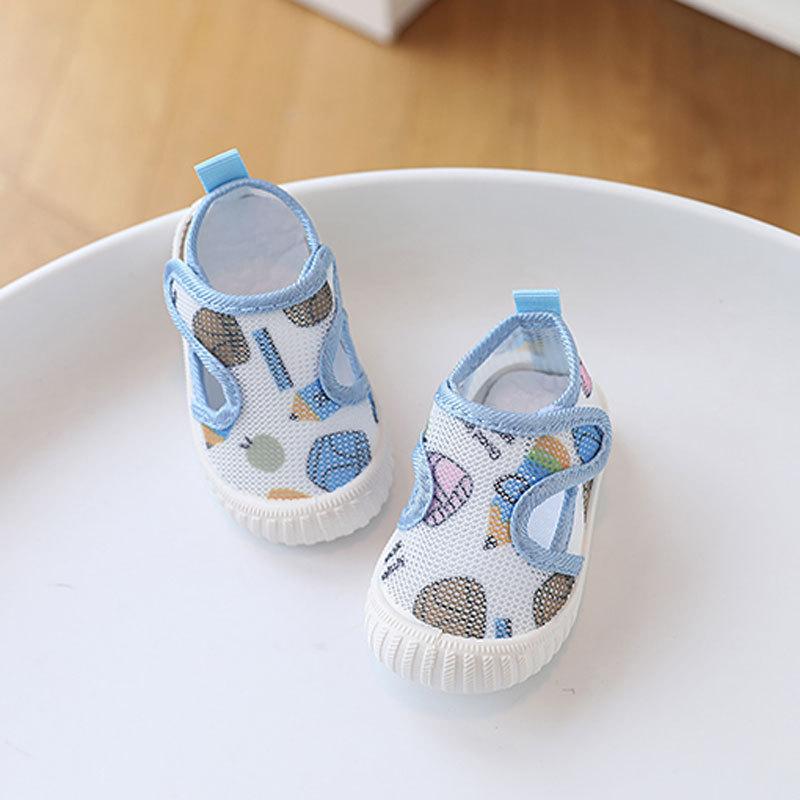 Baby Shoes Summer Mesh Soft Sole For Toddler Growth Cute Cartoon Design For Newborns And Kids