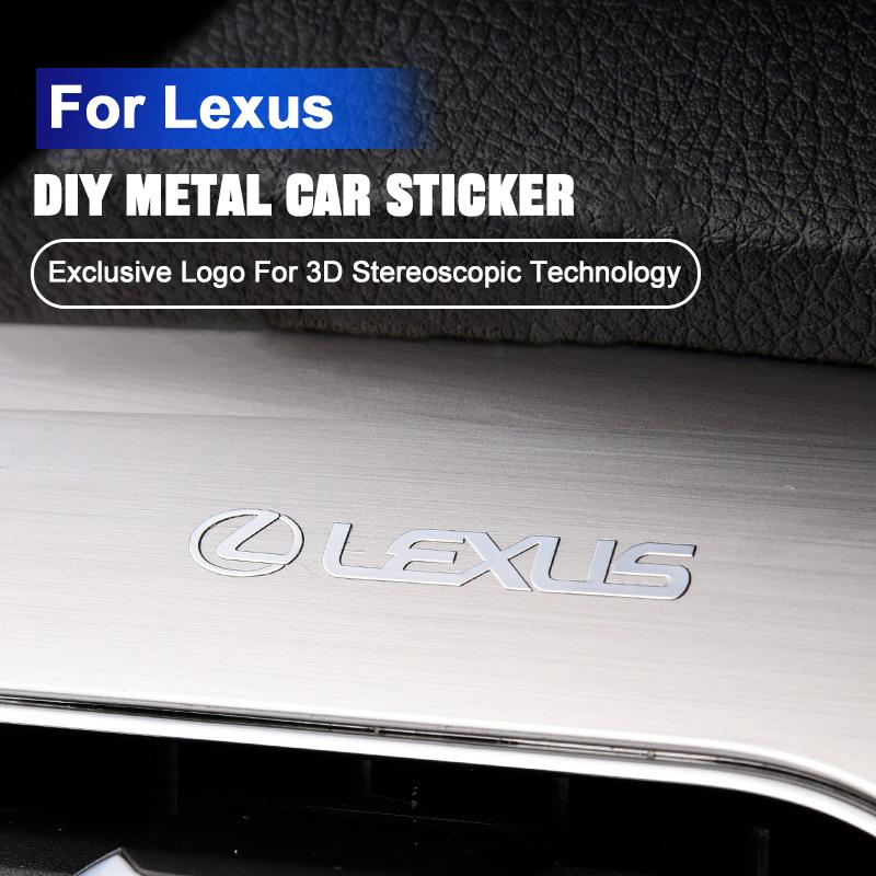 WRSP5 Metal Creative Car Stickers Waterproof Dirt-proof Stickers For Lexus IS250 Ct200h LS430 LX570 NX300h IS300h RX330 ES300h UX250h