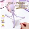 Summer Mini Octopus Cartoon Fan: Portable, Strong Wind Electric Fan for Outdoors