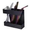 Multifunctional Storage Rack For Straws Cutlery 3 Section Cabinet Organizers With Drainage Design Kitchen Accessory