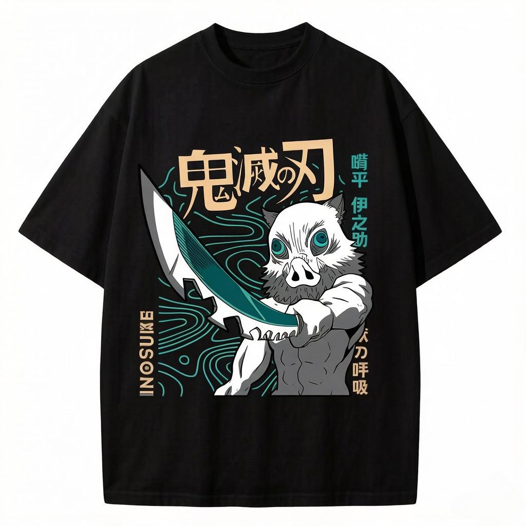 

T-shirt Featuring Agusha Masanosuke The Protagonist of The Japanese Anime Ginza Century Style Cotton Top 3XL