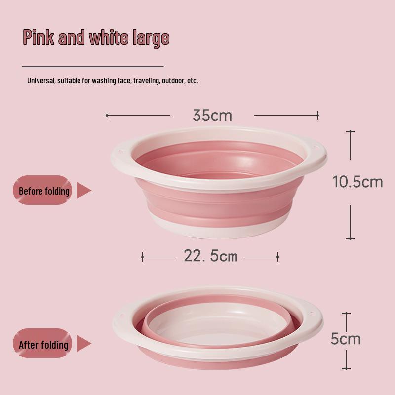 Portable Folding Baby & Household Washbasin for Travel and Dorms