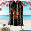 Mystischer Hirsch im Mondlicht Druck Strandtuch, schnell trocknend, geeignet für Reisen, Outdoor-Sportarten, Joggen, den Strand und Schwimmen, Geschenk