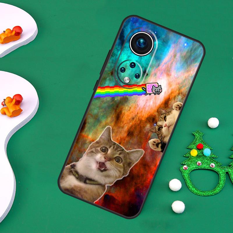 

Чехол Счастливые коты в космосе для Honor 200 Lite 50 70 90 X9c X9b X9a X8a X8b X7a X6a X8 X9 Magic 7 5 6 Pro Honor 200