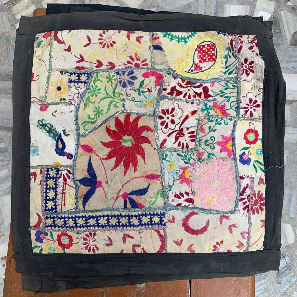Vintage Altbestand Kissenbezug für Sofa - Ethnische Indische Patchwork-Stickerei