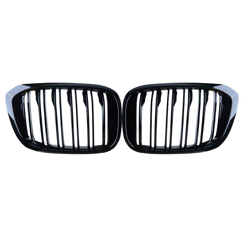 Rhyming Car Front Bumper Grille Radiator Grill Black Tuning M Performance Fit For BMW X3 G01 X4 G02