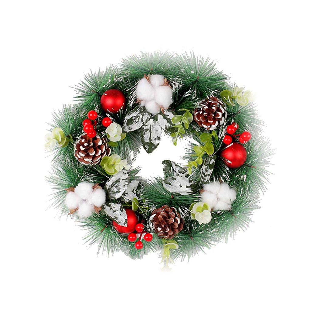 Hristmas Simulation Wreath Door Hanging Christmas Decoration Wreath Decoration