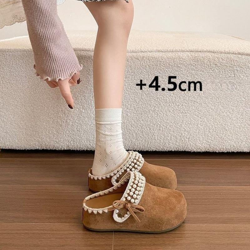 High-heel Platform Toeless Slip-on Half-heeled Shoes for Women - New Style, Versatile and Easy To Wear 35 верблюд