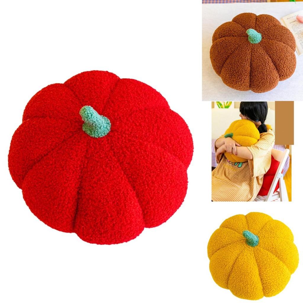 Cute Plush Pumpkin Pillow For Halloween And Home Decoration Soft And Skin-friendly Fabric