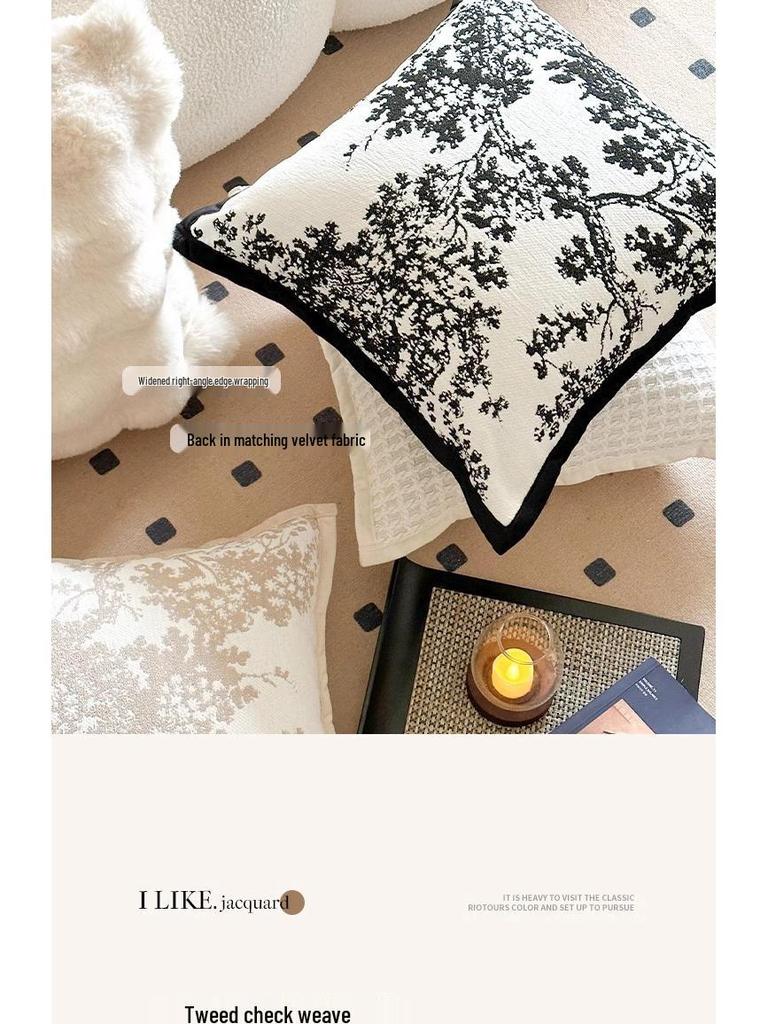 Nordischer Luxus Französische Sofakissenbezüge für Wohnzimmer- und Nachttischdekoration.