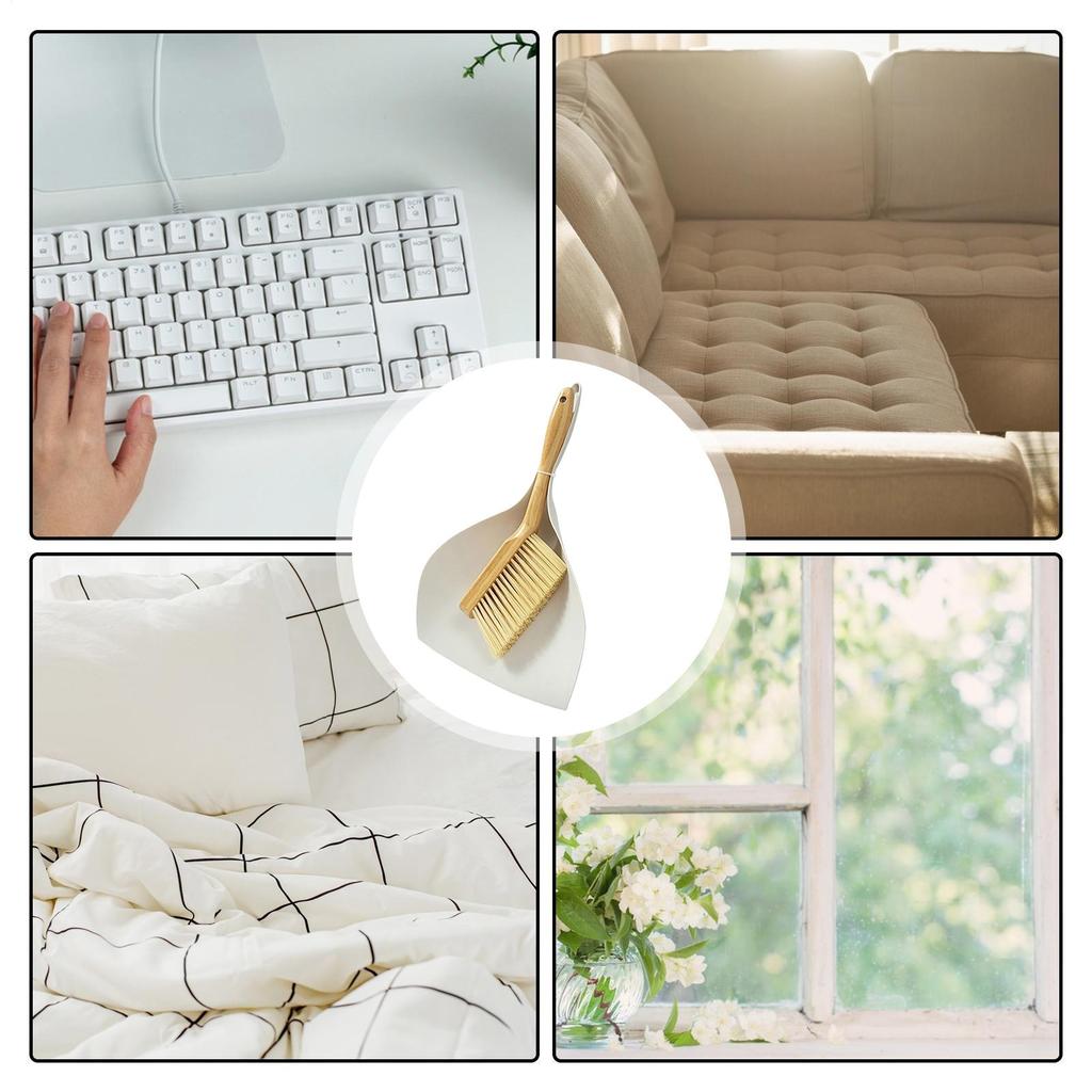 Mini Broom And Dustpan Compact Dust Removal Dust Pan And Brush Set Cleaning Tool For Kitchen Tabletop Bedroom Living Room