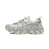 Li Ning Katzenpfote Lite3 Dämpfung Abriebfest Niedrig geschnitten Freizeitschuhe Damen Weiß Silber AGCW186-2