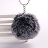Simple Soft Fur  Ball DIY Fluffy Fur Jewelry Fashion Accessories Keychains Key Ring Key Chain