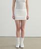 AVAM HOME Jersey Banding Mini Skirt White