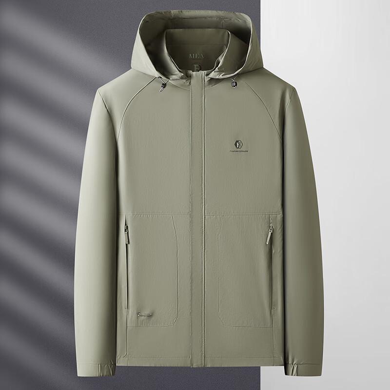 

Dibenze Men s Plus Size Casual Jacket with Detachable Hood 3XL