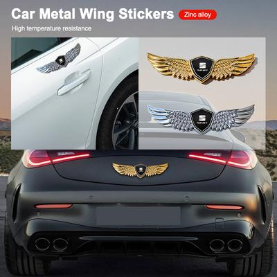 3D Metal Wings Stying Car Trunk Fender Emblem Stickers For FR Leon Ibiza Altea Exe Mk2 Mk3 Alhambra Decoration Accessories