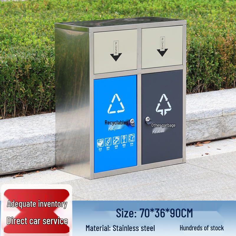 Vintage Outdoor High-End Trash Can for Parks, Hotels, and Antique-Style Communities