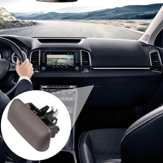 Glove Box Handle for 1997-2000 for Dodge RAM, Glove Box Organizer Door Lock Handle Replacement for Dodge 5EM34LAZ 5EM34RC8