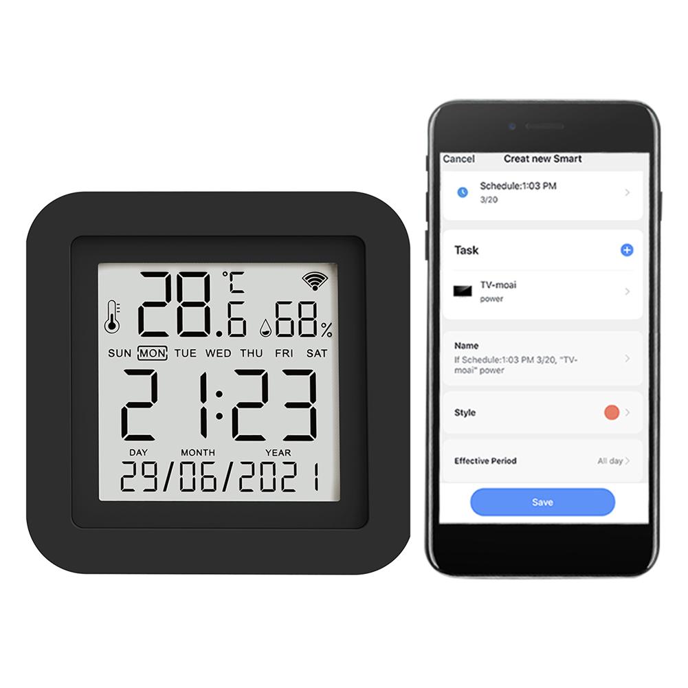 Remote Control Temperature Meter Real-Time Temperature Humidity Detector with APP Humidity Detector for Office School & Hotel CHINA