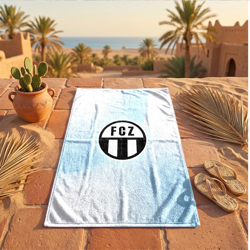 FC Zürich Print Microfiber Beach Towel Quick Dry Absorbent Large Towel For Beach Swimming Travel