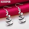 925 Sterling Silver Crescent Drop Earrings Jewelry