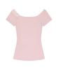 ILLIO Pink Lace Off-Shoulder Top