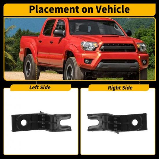 Front Bumper Filler Clip Bracket for Toyota Tacoma 2012-2015 No.52531-04010 2Pcs