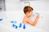 Kitpas Nippon Rikagaku Kitpas Four Bath Storage Net Blue Set, Sponge, FBNS-BU