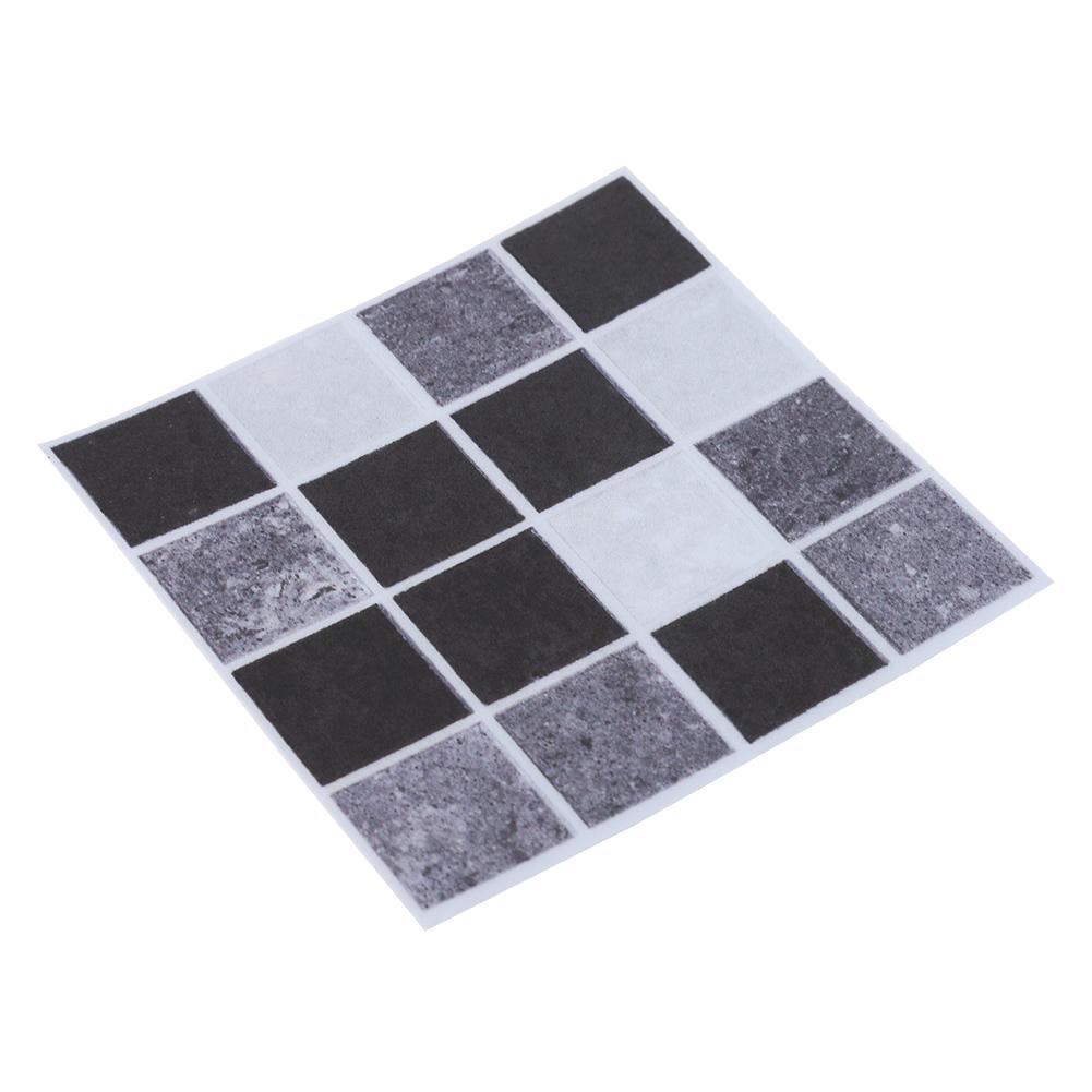 18pcs Mosaic Tile Transfer Stickers Bathroom Kitchen DIY Home(10cm*10cm)(MTS008)